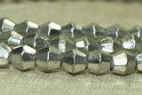 Silver Tone Bicone beads from India