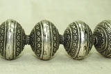 Large Silver Beads from India
