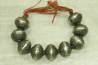 Large Silver Beads from India