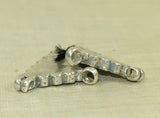 Pair of Antique Silver Necklace connectors from India