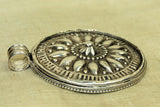 Large silver pendant from India