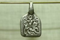 Hindu Goddess Durga Silver Pendant from India