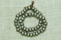 Solid Coin SIlver Beads from India