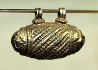 Gold Wash Coin Silver Pendant from India