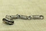 Small Silver Scalloped Bell Dangle from India