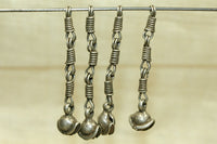 Small Silver Scalloped Bell Dangle from India