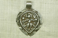 Old Silver Shiva Amulet from India
