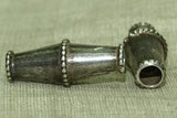 Elongated Silver Bead from India