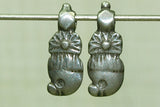 Pair of Small Silver Dangles from India