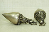 Pair of Large Silver Pendants from India