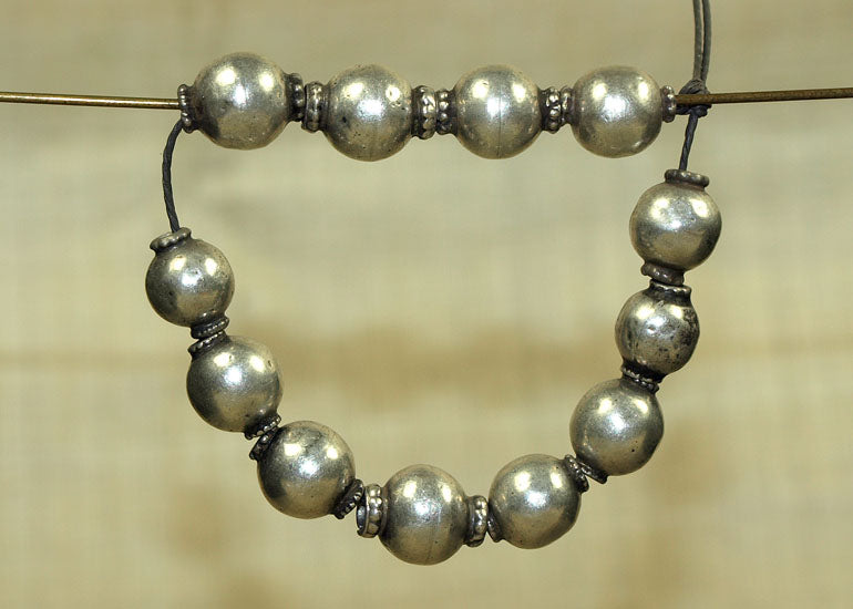 Antique Silver Beads from India
