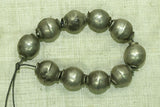 Strand of old silver beads from India