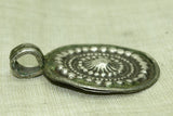 Antique Silver Disk Pendant from India