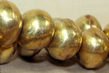 Large 19mm Brass Fat Saucer Beads from India