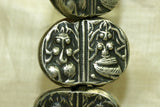 Silver Lord Ganesha and Parvati Bead