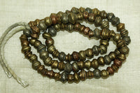 Antique irregular bicone Brass Beads from India