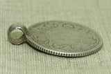 Antique Coin-Silver Rupee Coin Pendant