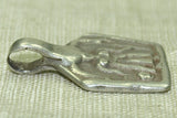 Old Worn Silver God Shiva Amulet from India