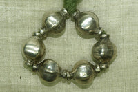 Lantern Shape Coin Silver Beads from India