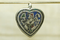 Hanuman the Hindu Monkey God silver and enamel pendant
