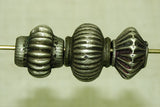 Fluted Coin Silver bead from India