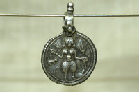 Silver SHiva Hindu Amulet from India