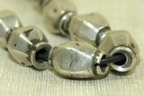 Vintage Silver Barrel Beads from India