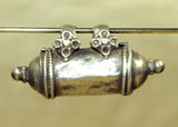 Silver Tube Pendant from India