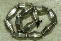 Smooth Silver Bicones from India