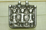 OLD COIN SILVER THREE GODS PENDANT FROM INDIA