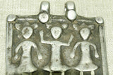 OLD COIN SILVER THREE GODS PENDANT FROM INDIA