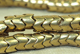 Brass "Snake Bone Beads" from India, 6.5mm
