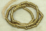 Brass "Snake Bone Beads" from India, 6.5mm