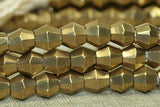 Small 5MM Brass Bicones from India