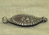 Antique Coin Silver Floral Pendant from India