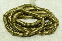 4mm Brass Heishi Beads from Kenya