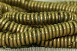 4mm Brass Heishi Beads from Kenya