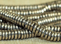 3mm Silver Heishi from Kenya