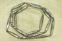 New Long Tapered Silver Beads from Mali