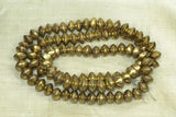Medium Hollow Brass Saucer Beads from Mali