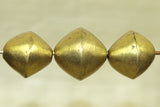 15mm Hollow Brass bicone Bead from Mali