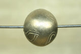 Silver Color round 17mm bead from Mali