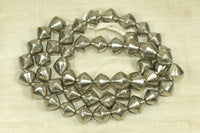 Silver Bicone Beads, Mali