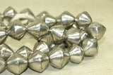 Silver Bicone Beads, Mali