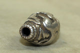 Large Nepalese Repousse Silver Bird Bead