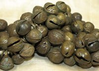 100 Antique Bronze and Brass Bells from Nigeria
