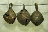 Set of Nine Large Funky Nigerian Brass Bells