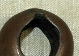 Old Dark Bronze Hair Ring from Cameroon