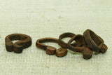 Scroll Shape Bronze Bead from Camaroon