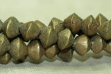Antique Nigerian Brass Bicone Beads